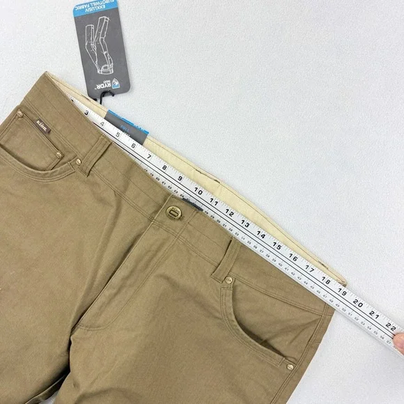 KUHL Rydr Pants Size 38x30 Eurotwill Full Fit Mens Dark Khaki 5016, NWT